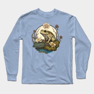 frog in flowers Long Sleeve T-Shirt